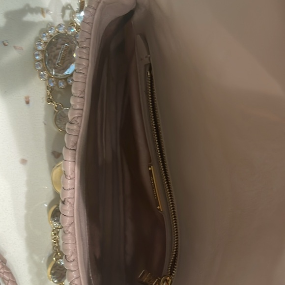 Miu Miu quilted bag Napa crystal clear n cammeo color - Picture 5 of 12